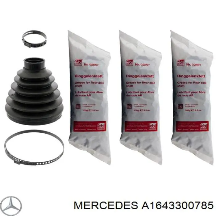 A1643300785 Mercedes fuelle, árbol de transmisión delantero interior derecho