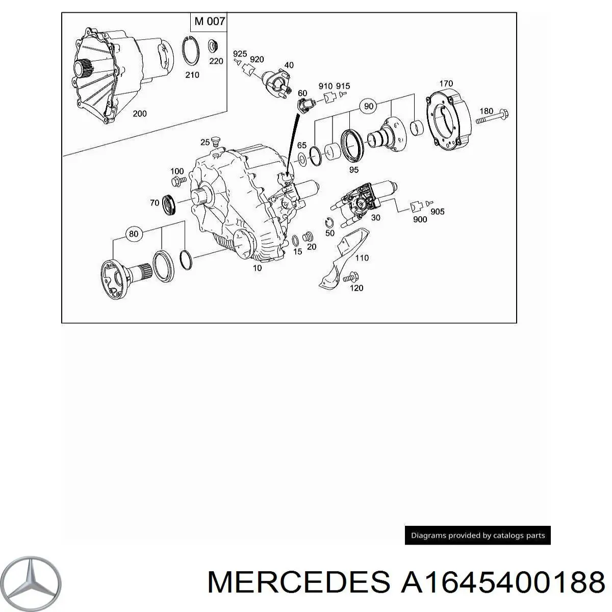  Motor de control de la caja de transferencia para Mercedes GL X166