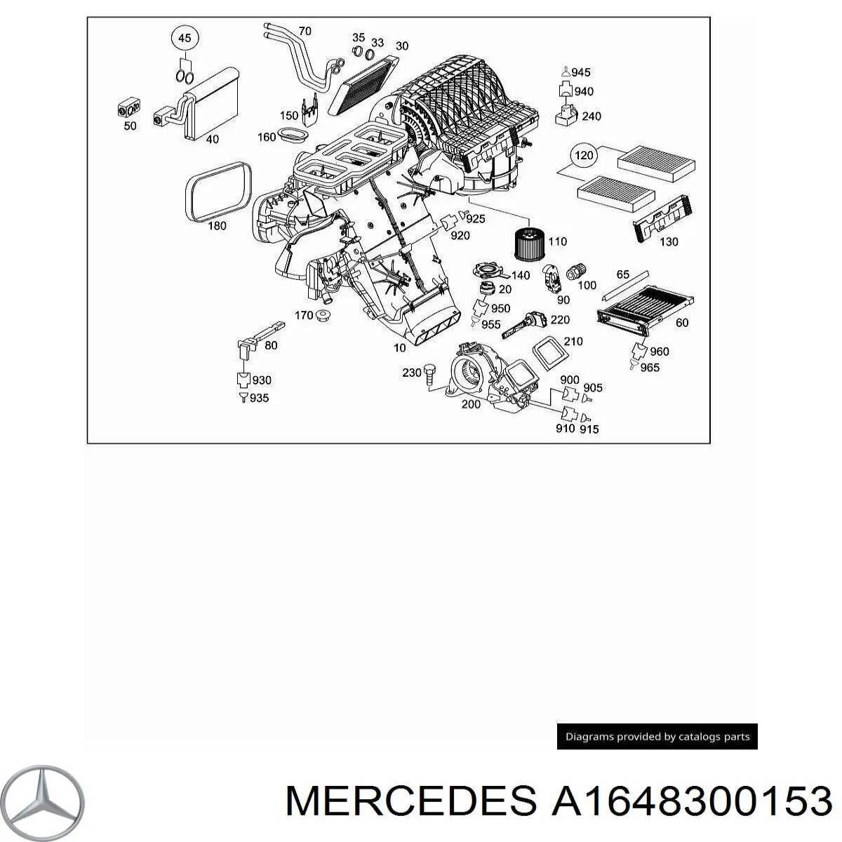 A1648300153 Mercedes 