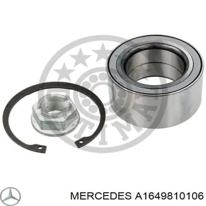 A1649810106 Mercedes cojinete de rueda delantero/trasero