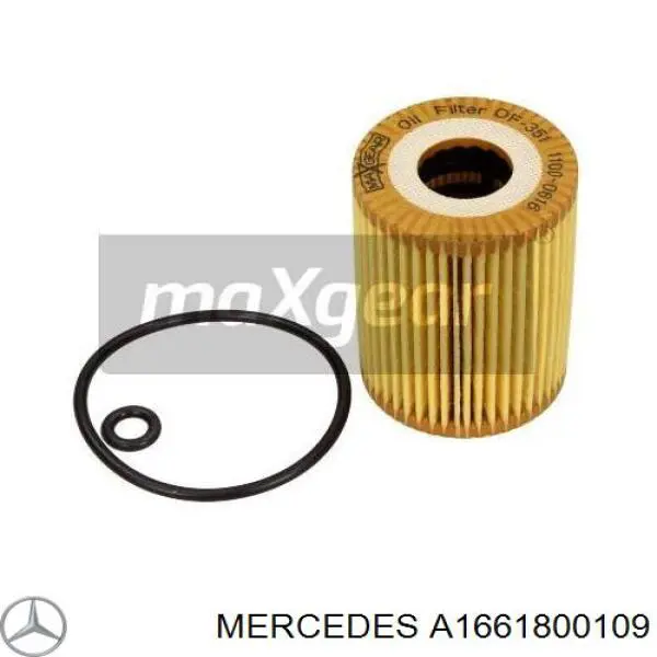 A1661800109 Mercedes filtro de aceite