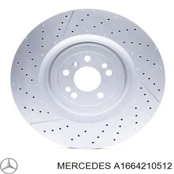 A1664210512 Mercedes freno de disco delantero