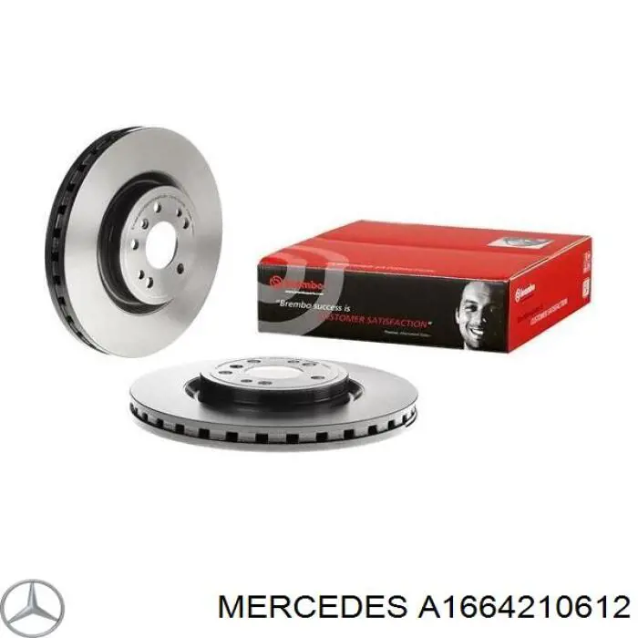 A1664210612 Mercedes freno de disco delantero