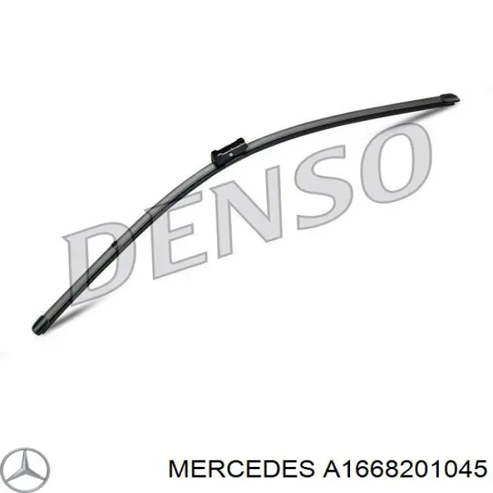 A1668201045 Mercedes juego de limpiaparabrisas de luna delantera, 2 piezas