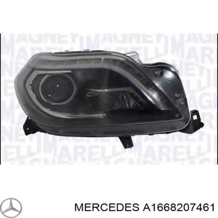  Faro derecho para Mercedes GL X166