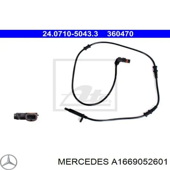  Sensor ABS delantero para Mercedes GL X166