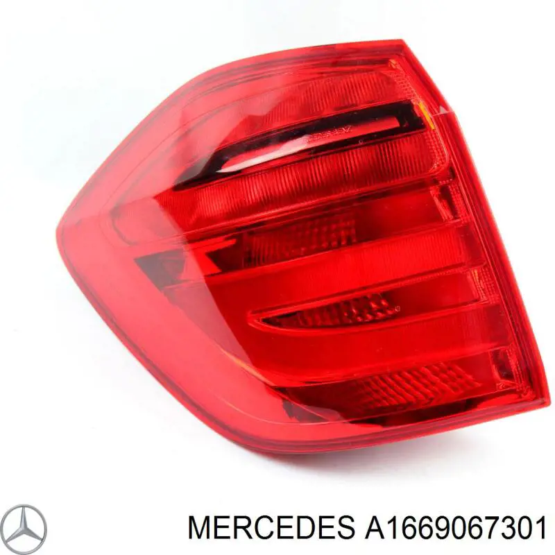  Piloto posterior exterior izquierdo para Mercedes GL X166