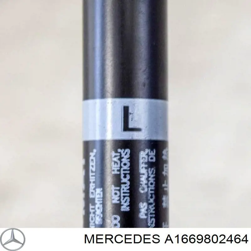  Muelle neumático, capó de motor derecho para Mercedes ML/GLE W166