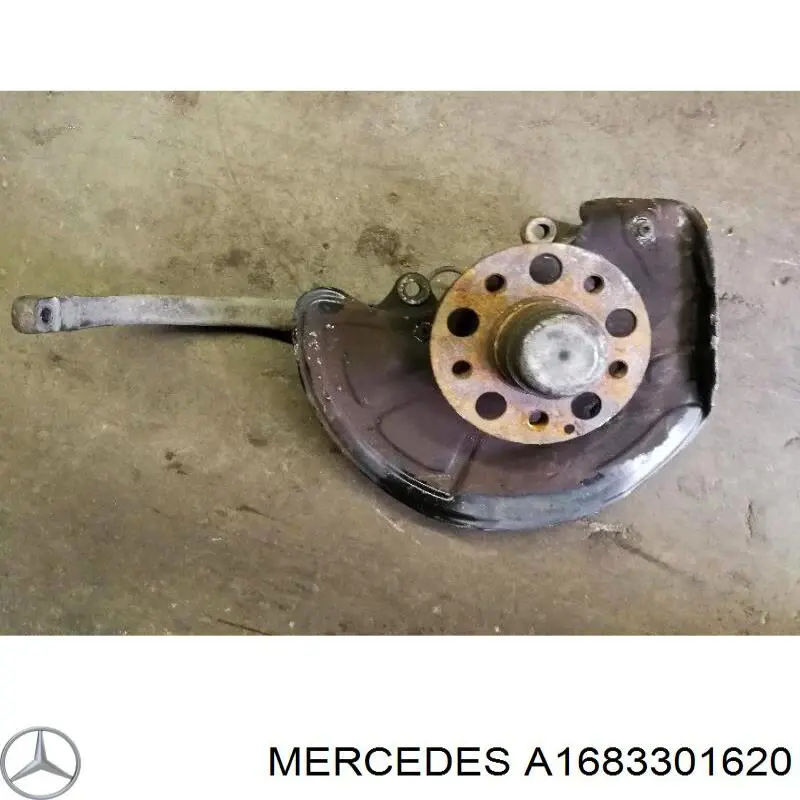 A1683301620 Mercedes muñón del eje, suspensión de rueda, delantero izquierdo