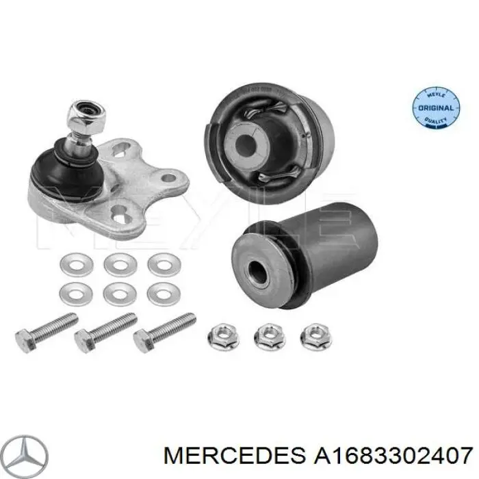 A1683302407 Mercedes barra oscilante, suspensión de ruedas delantera, inferior derecha