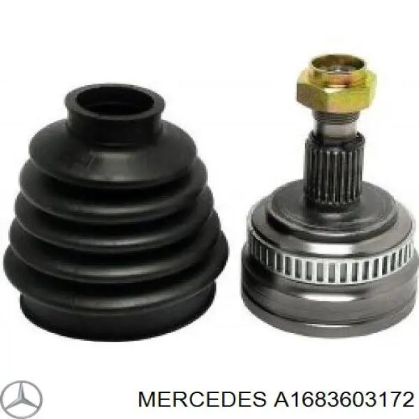 A1683603172 Mercedes árbol de transmisión delantero izquierdo