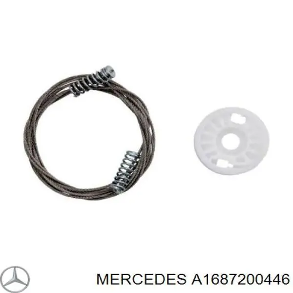 A1687200446 Mercedes mecanismo de elevalunas, puerta delantera derecha