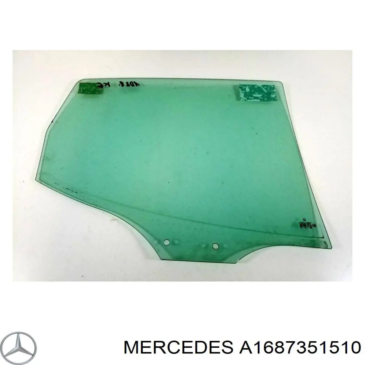  Luna de puerta trasera izquierda para Mercedes A W168