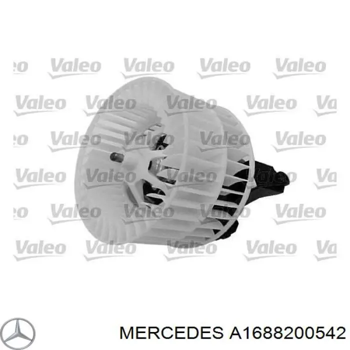 A1688200542 Mercedes motor eléctrico, ventilador habitáculo