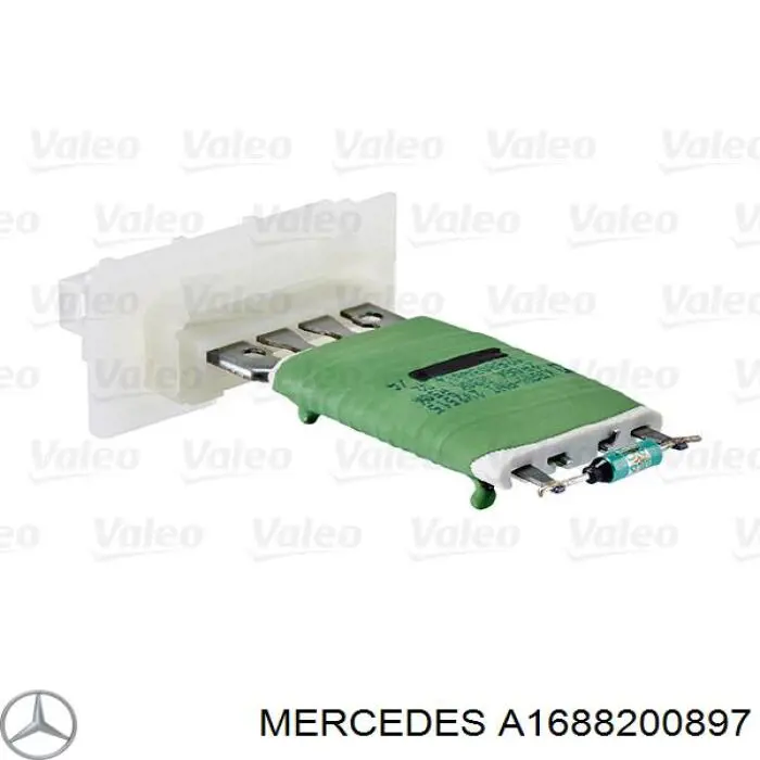 A1688200897 Mercedes resitencia, ventilador habitáculo