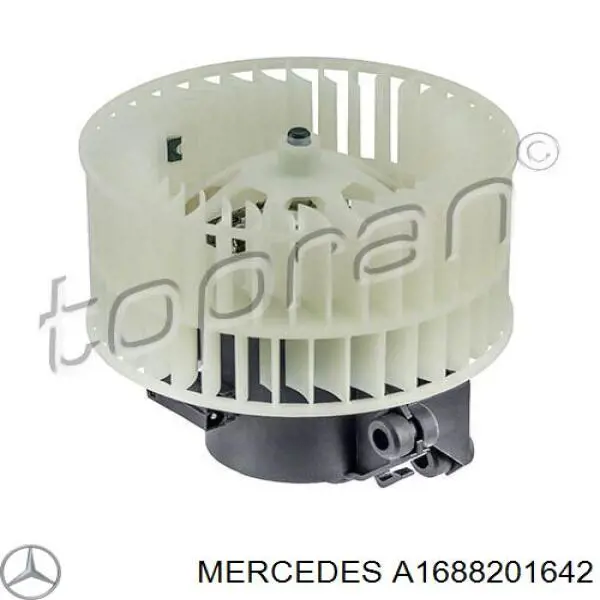 A1688201642 Mercedes motor eléctrico, ventilador habitáculo