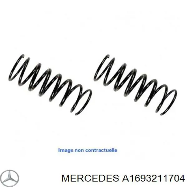 A169321170428 Mercedes muelle de suspensión eje delantero