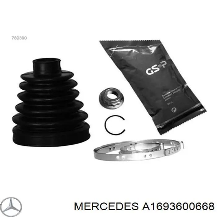 A1693600668 Mercedes fuelle, árbol de transmisión delantero interior