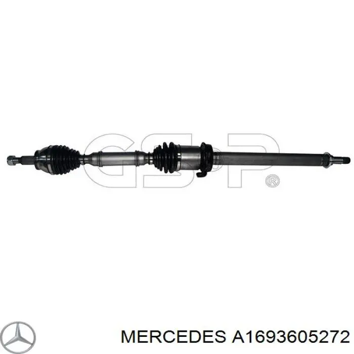 A1693607872 Mercedes árbol de transmisión delantero derecho