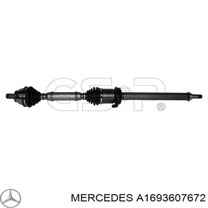 A1693607672 Mercedes árbol de transmisión delantero derecho