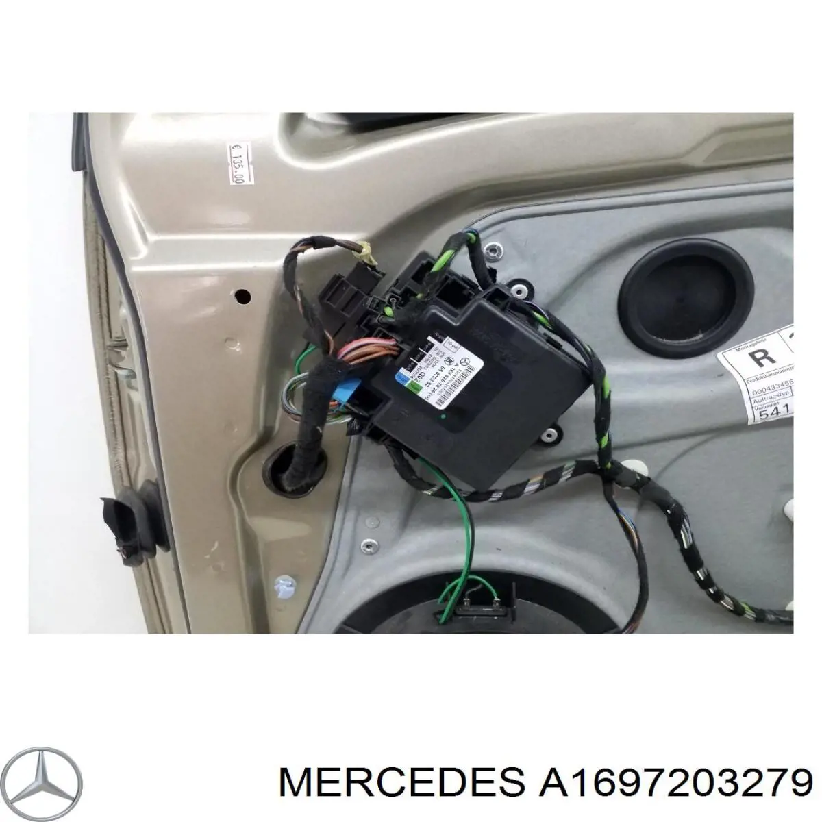 A1697203279 Mercedes mecanismo de elevalunas, puerta delantera derecha