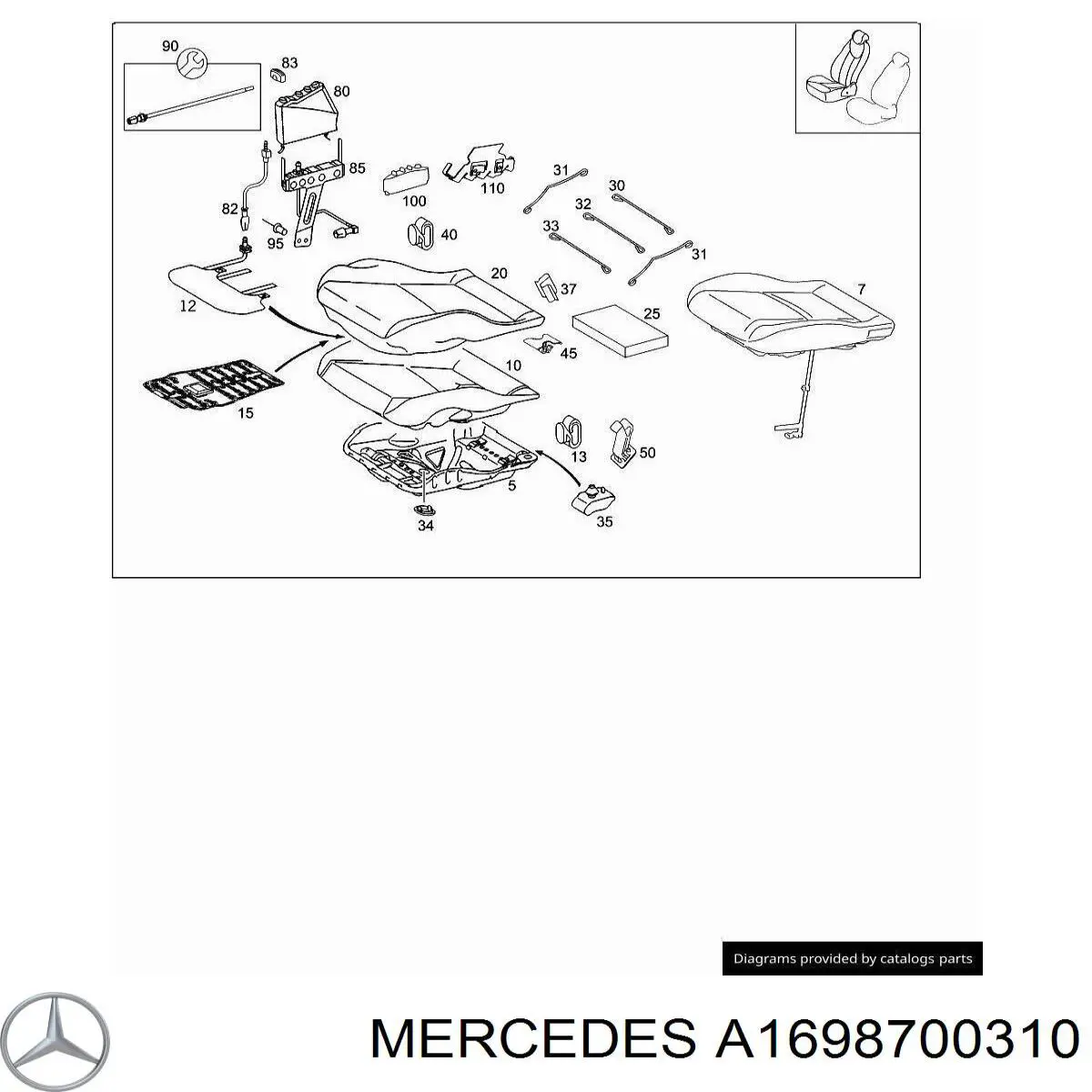 A1698700310 Mercedes 