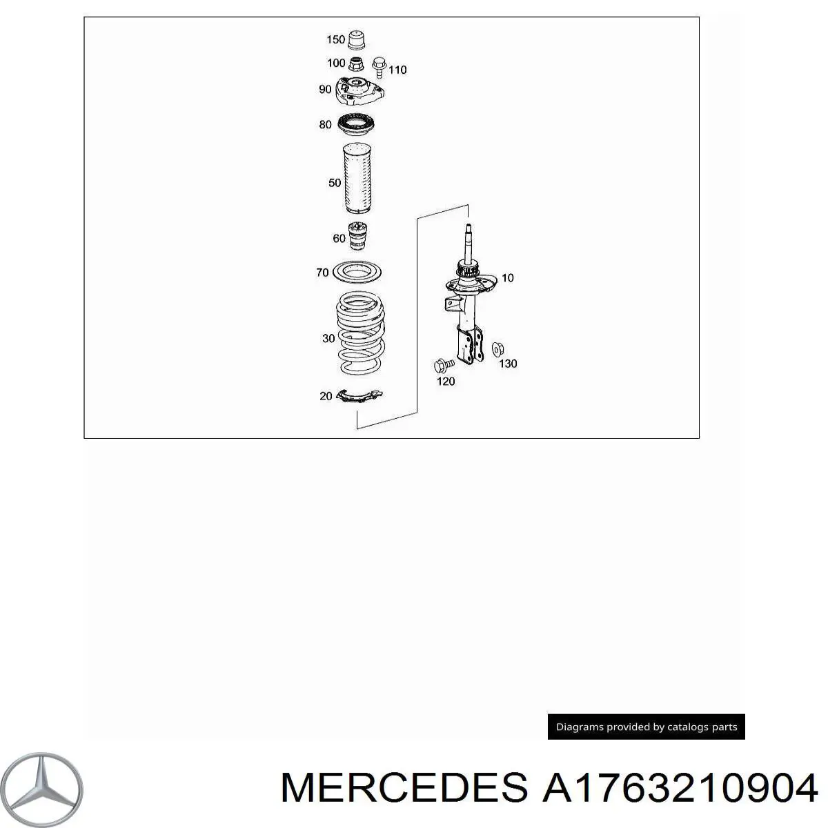 1763210904 Mercedes muelle de suspensión eje delantero