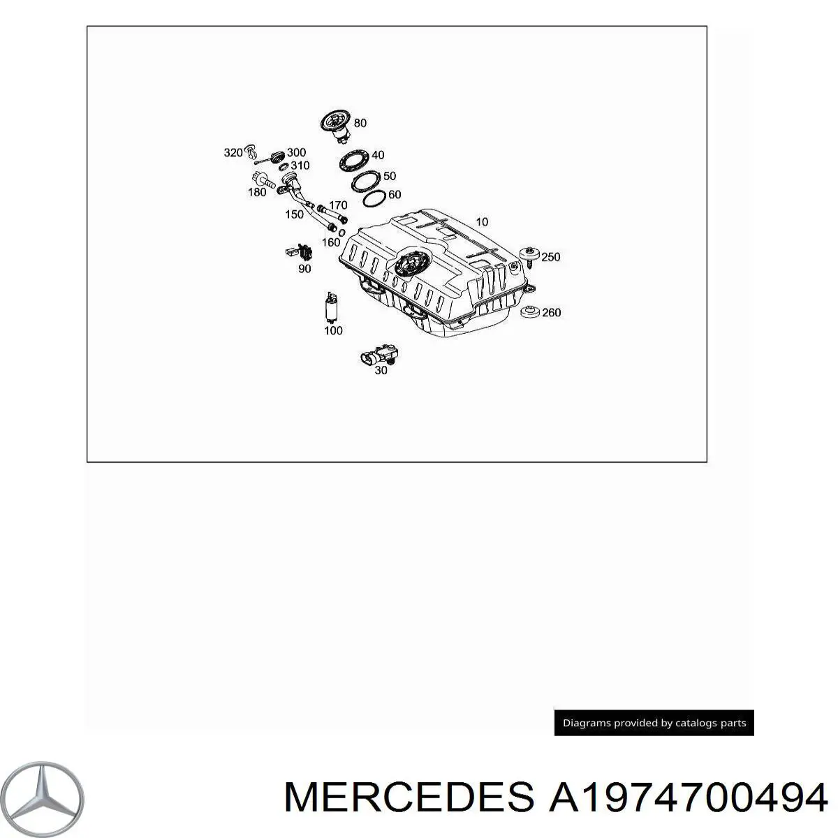  Bomba de combustible eléctrica sumergible para Mercedes SLS R197