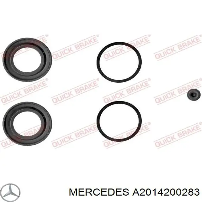 A2014200283 Mercedes pinza de freno trasera izquierda