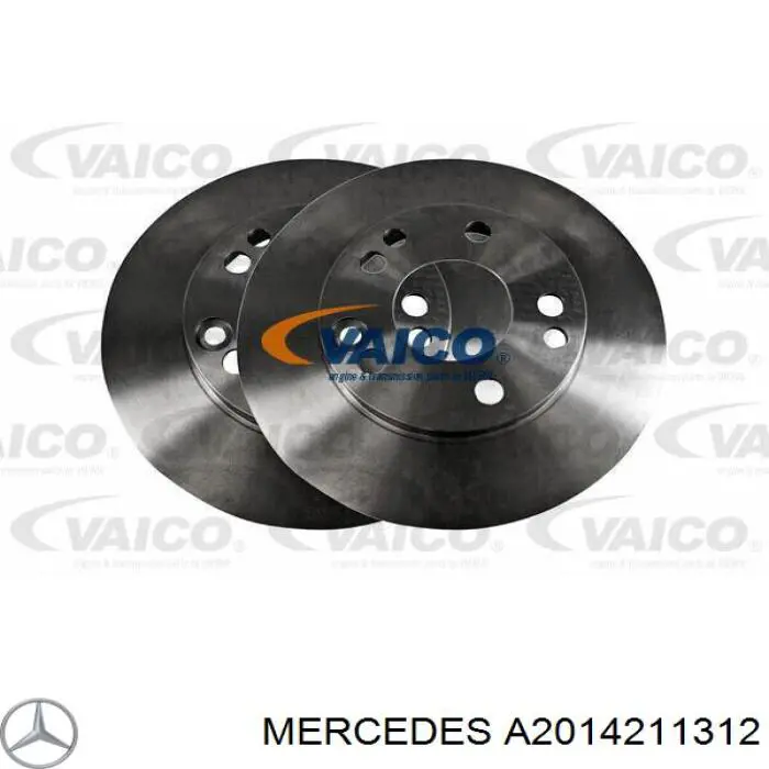 A2014211312 Mercedes freno de disco delantero