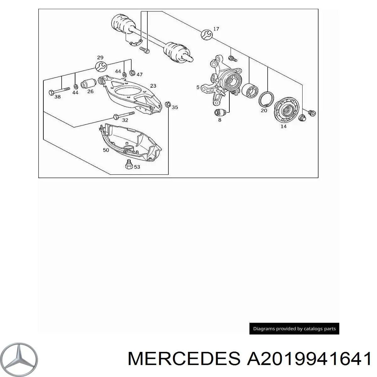  Anillo de retención de cojinete de rueda para Mercedes CLK C208