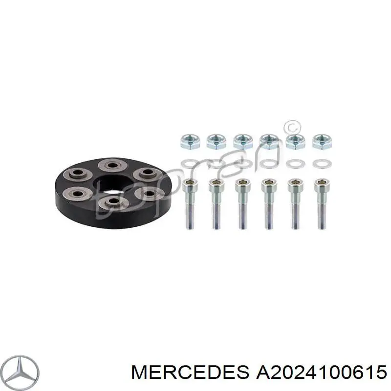 A2024100615 Mercedes articulación, árbol longitudinal, delantera