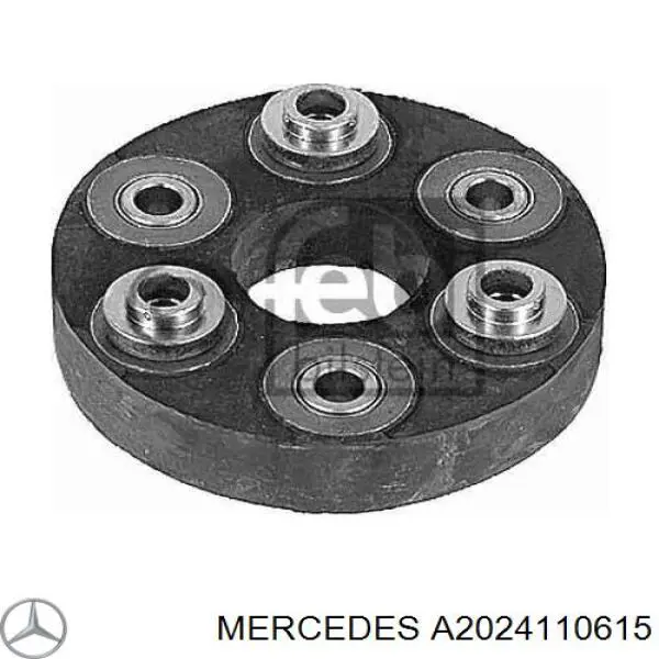 A2024110615 Mercedes articulación, árbol longitudinal, delantera