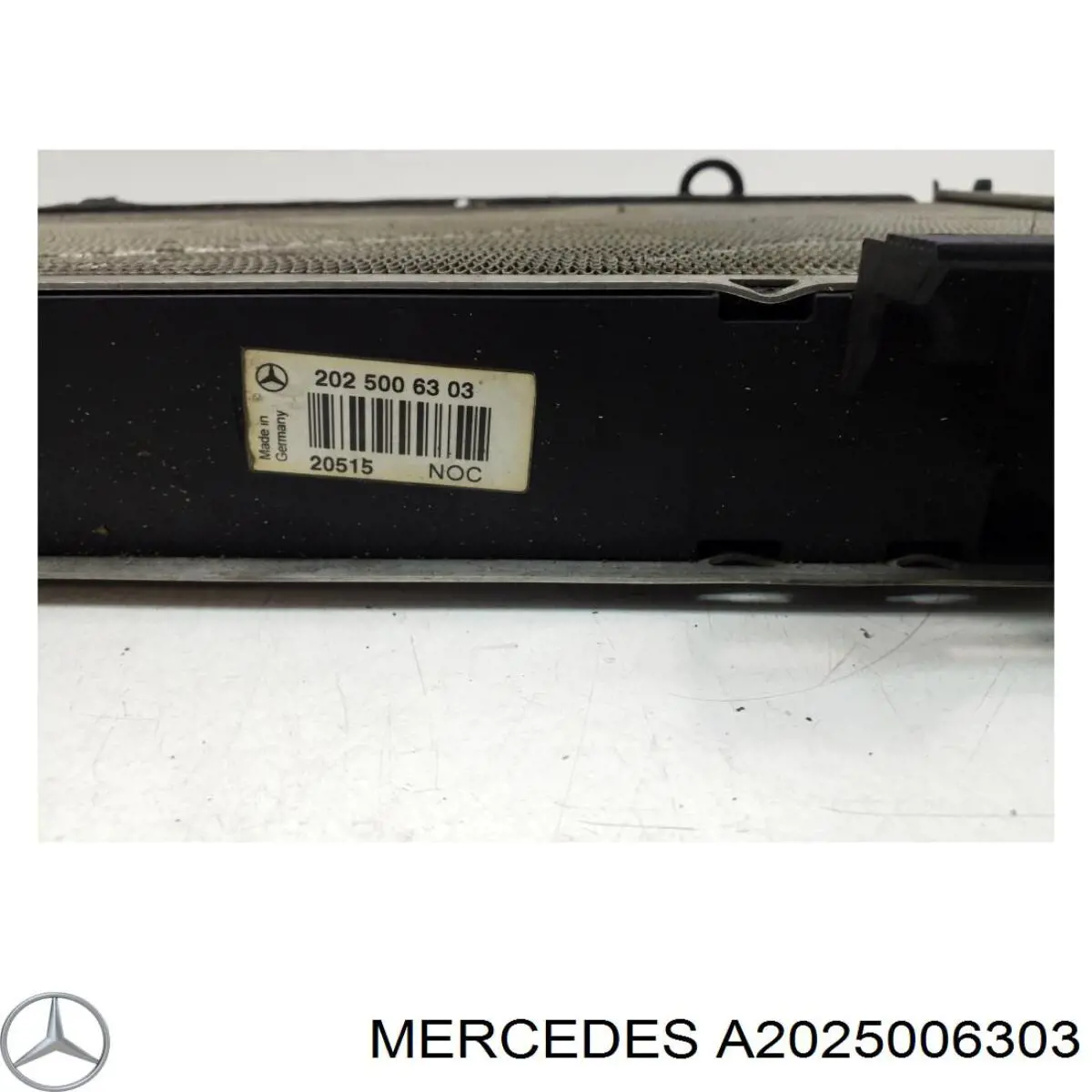 2025006303 Mercedes radiador refrigeración del motor