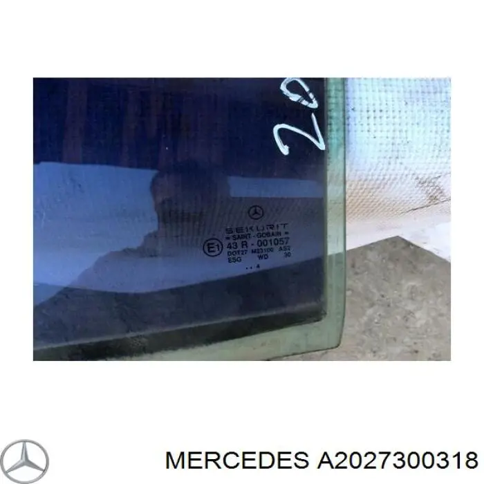  Luna de puerta trasera izquierda para Mercedes C W202