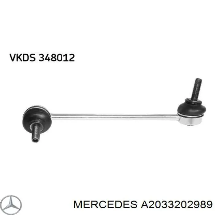 A2033202989 Mercedes soporte de barra estabilizadora delantera