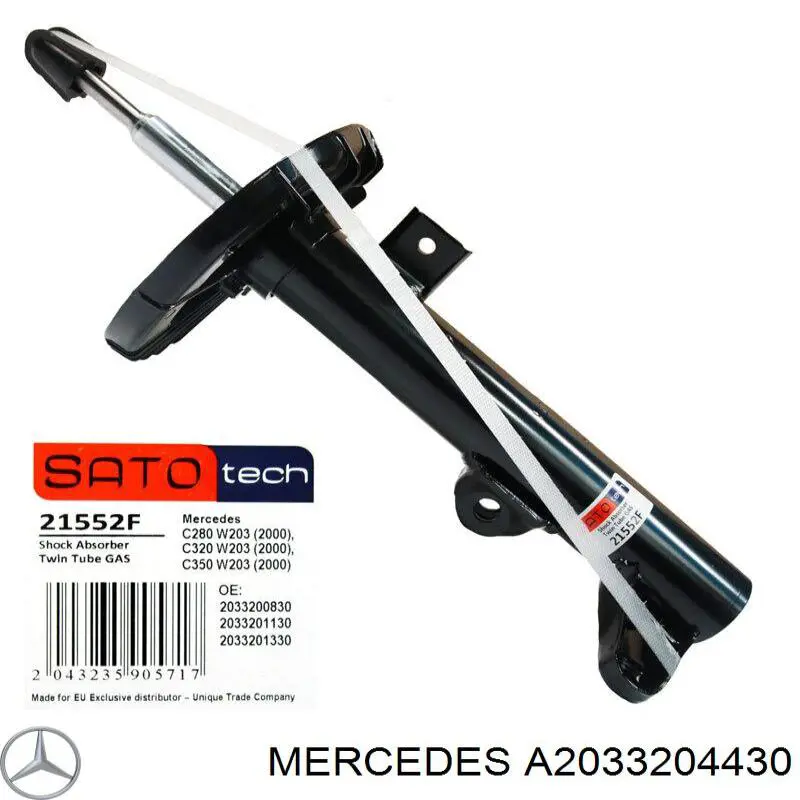 A2033204430 Mercedes amortiguador delantero