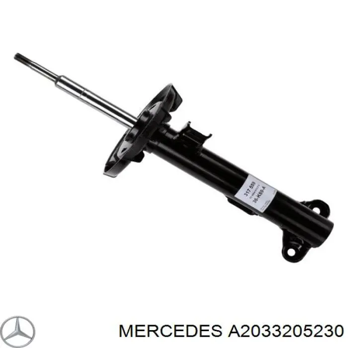 A2033205230 Mercedes amortiguador delantero