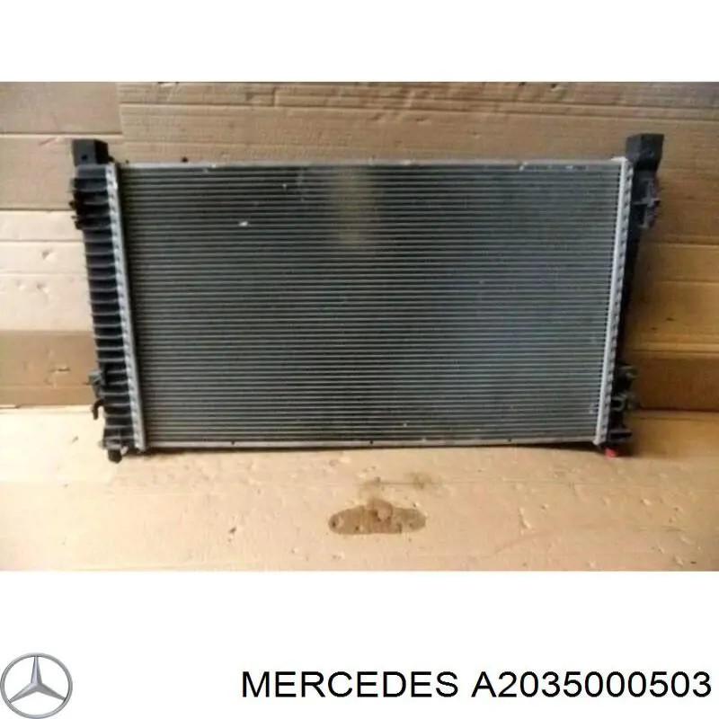 A2035000503 Mercedes radiador refrigeración del motor