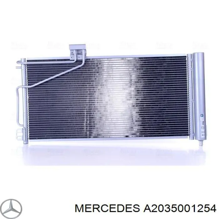 A2035001254 Mercedes condensador aire acondicionado