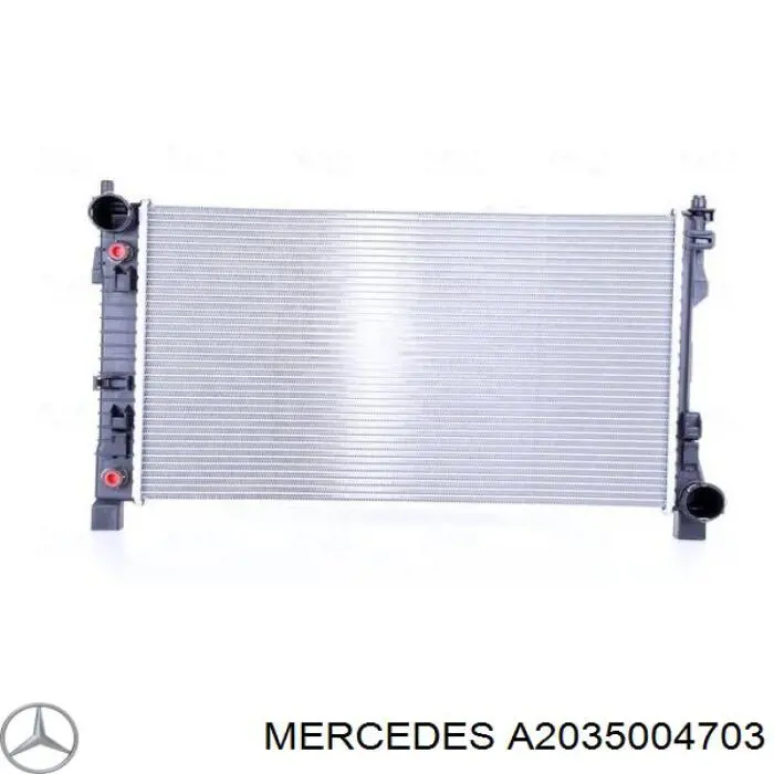 A2035004703 Mercedes radiador refrigeración del motor