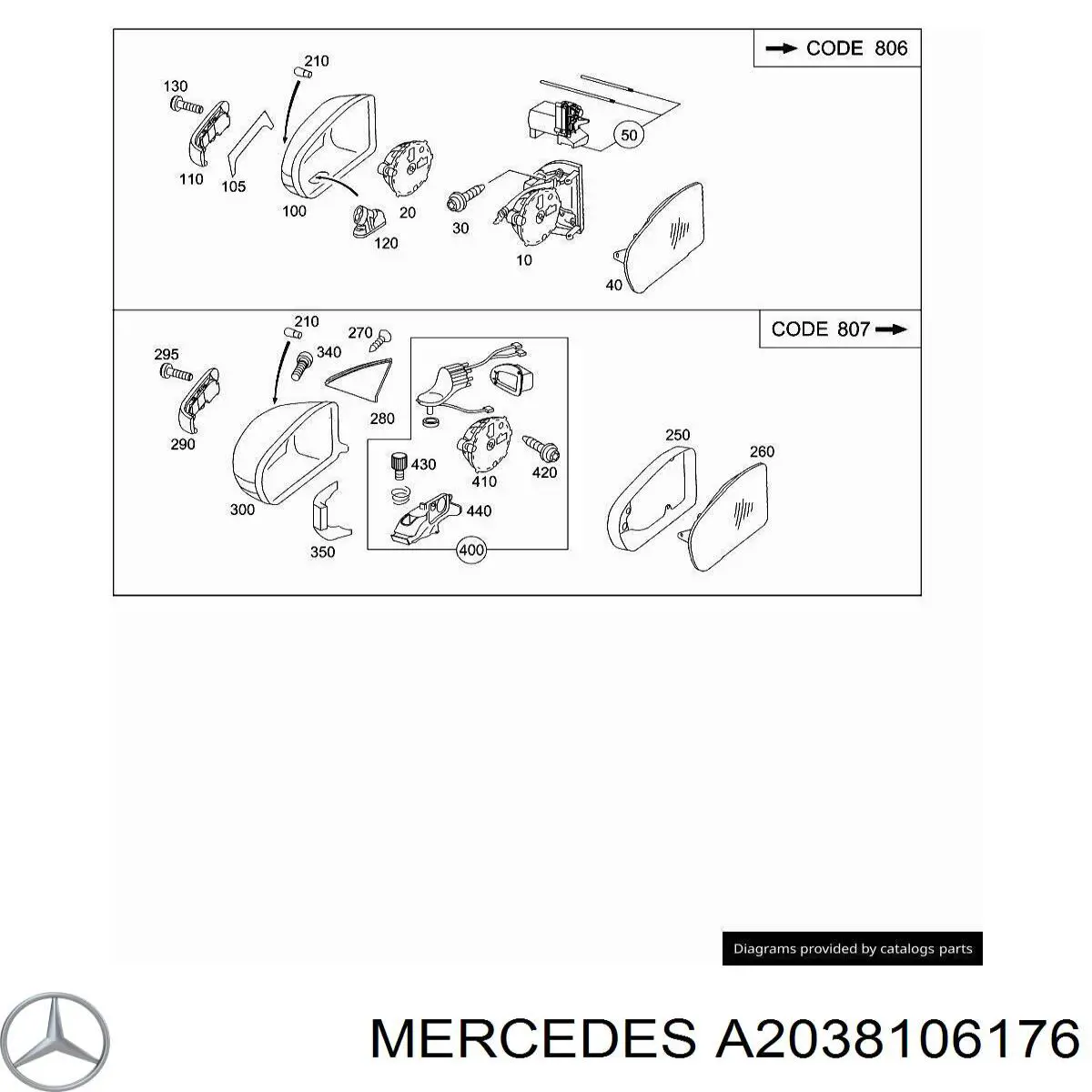 A2038106176 Mercedes 