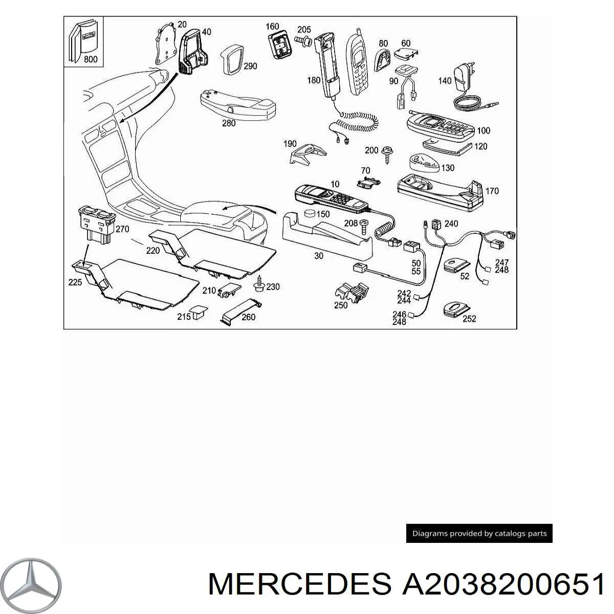 A2038200651 Mercedes 