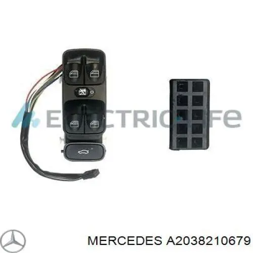 A2038210679 Mercedes unidad de control elevalunas delantera izquierda