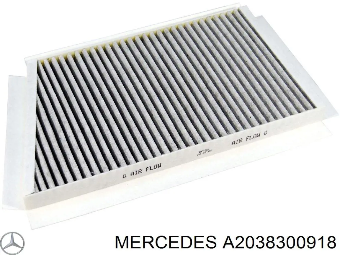 A2038300918 Mercedes filtro de habitáculo