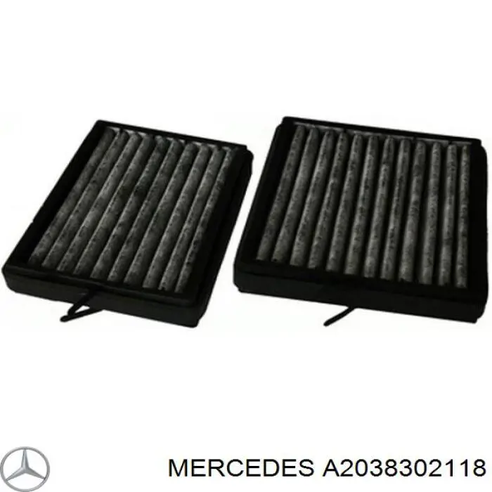 A2038302118 Mercedes filtro de habitáculo