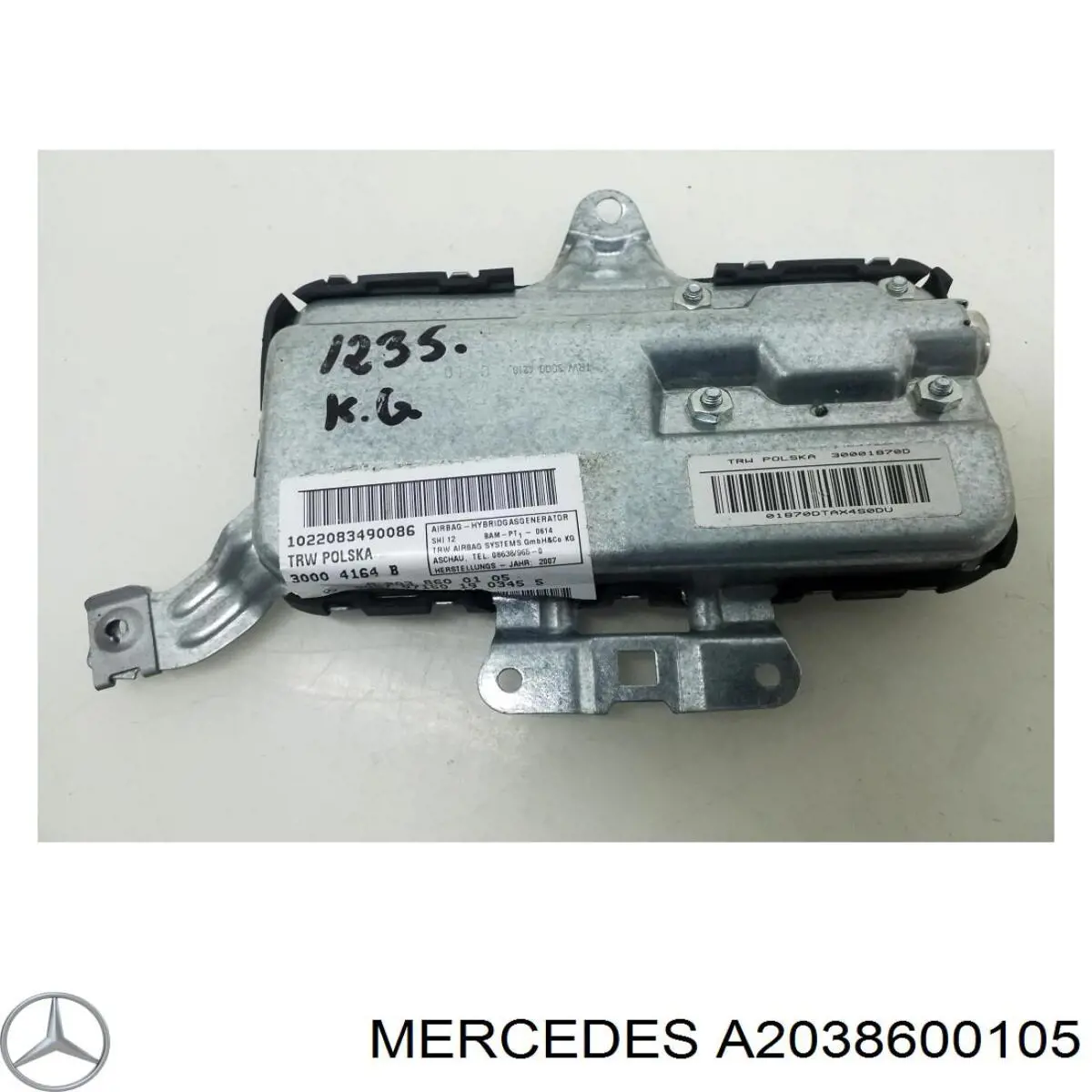  Airbag en el lado del acompañante para Mercedes CLK C209