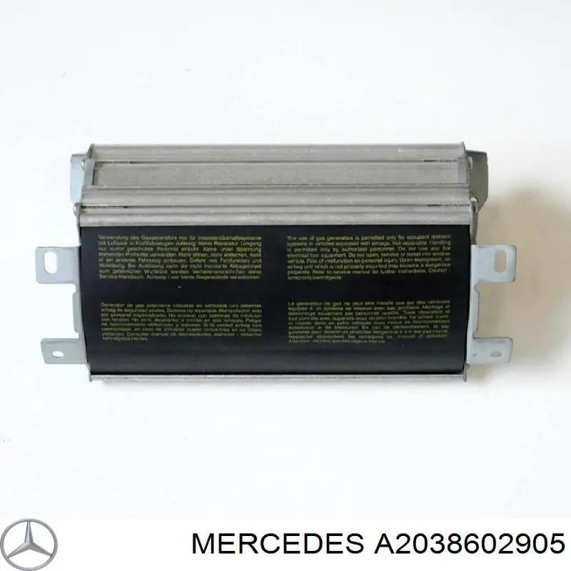 A2038602905 Mercedes airbag en el lado del acompañante