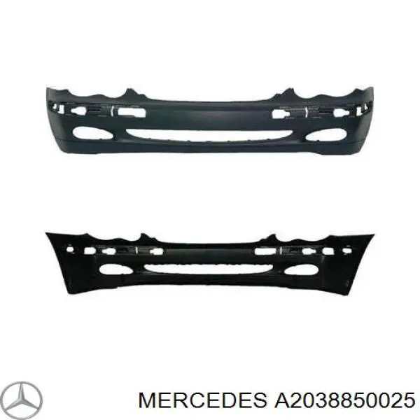 A2038850025 Mercedes parachoques delantero