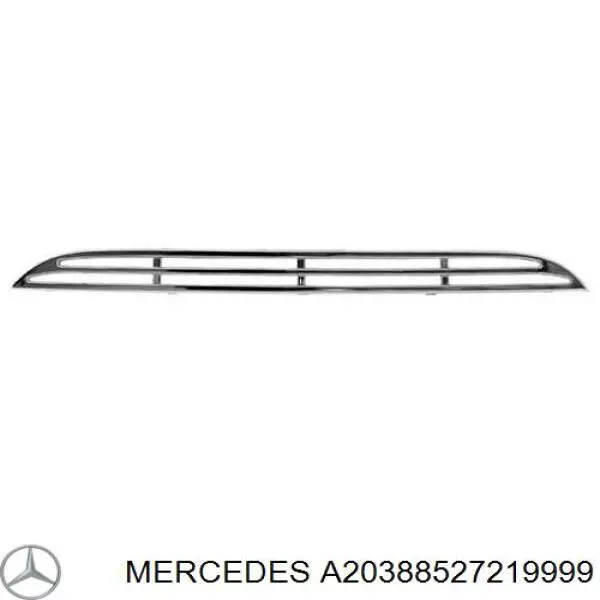  Listón embellecedor/protector, parachoques trasero izquierdo para Mercedes C W203